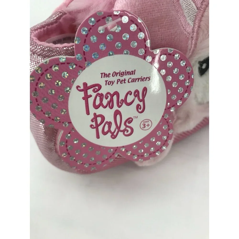 FANCY PALS PINK TOY PET CARRIER PURSE BAG W/ UNICORN PLUSH‎ AURORA